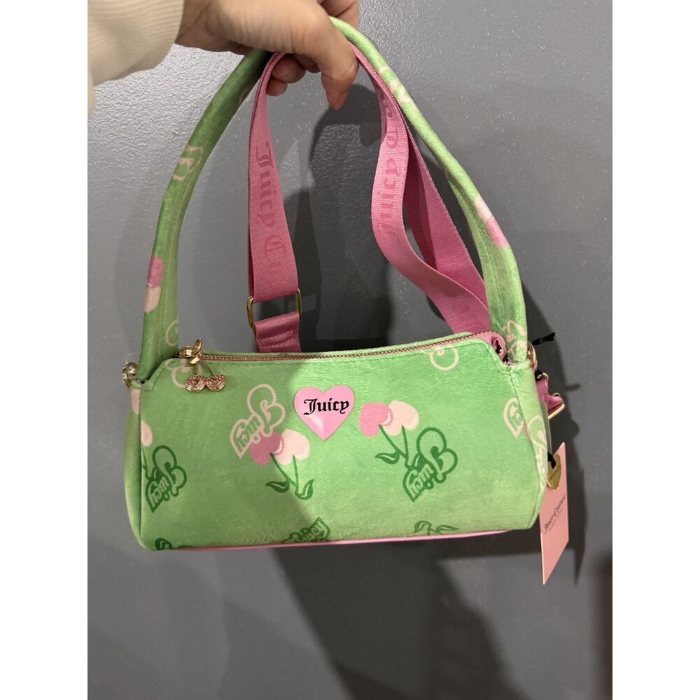 Viral Retro Juicy Couture Cherry Shoulder Bag - Green Multi - Picture 2 of 3
